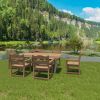 Patio Dining Chair with Armset Set of 2, HIPS Material with Imitation Wood Grain Wexture chair for Deck Pool Backyard