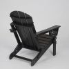 Adirondack Chair, Outdoor Chair, Folding Chair&nbsp;with Dual Cup Holder, HDPE Composite Folding Design and Wood Texture for Patio, Garden, Deck