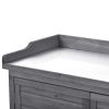 Outdoor 39" Potting Bench Table; Rustic Garden Wood Workstation Storage Cabinet Garden Shed with 2-Tier Shelves and Side Hook